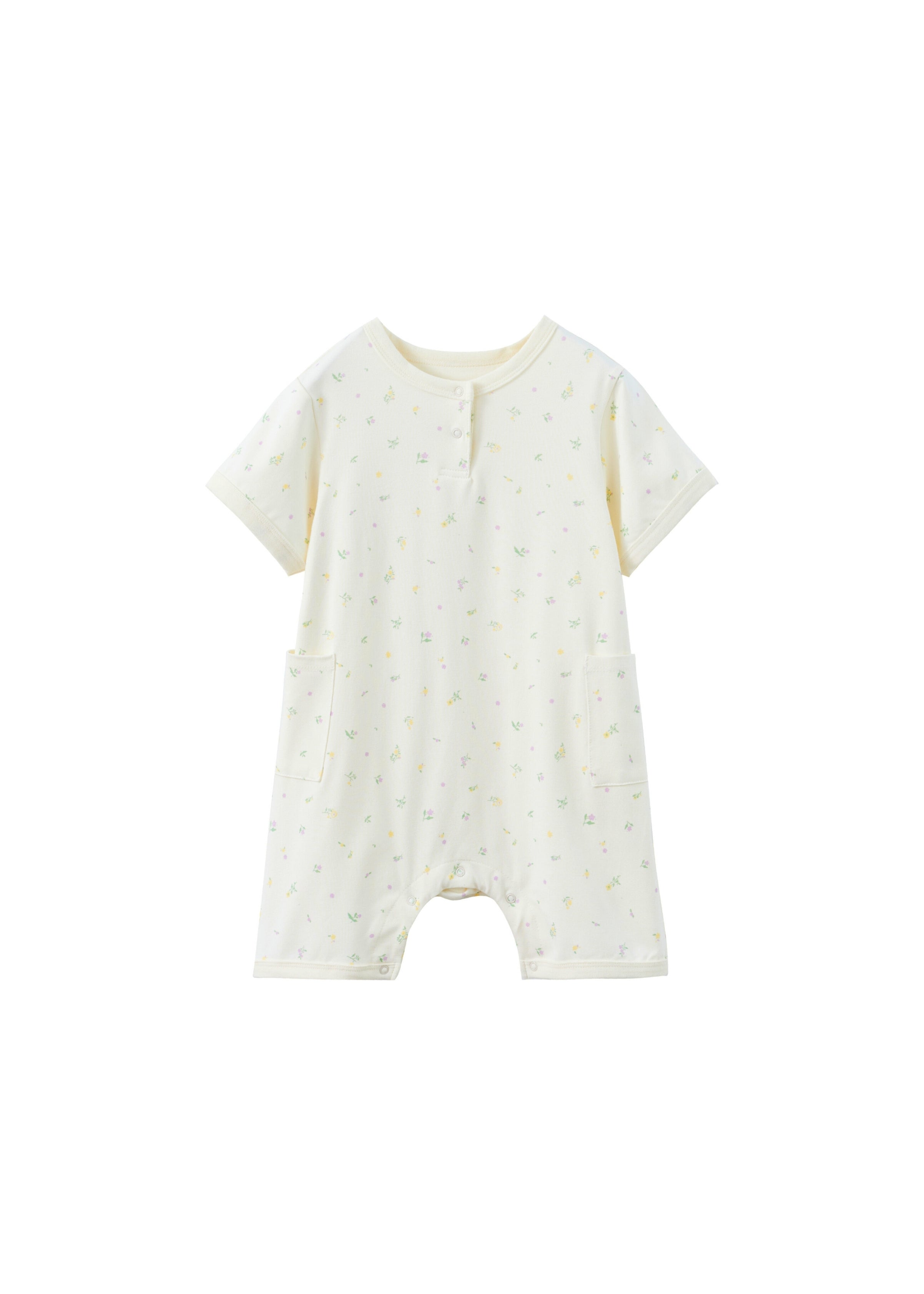 Baby Organic Bamboo Romper-Floral