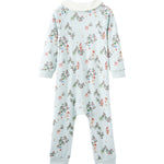 jolly-patterned zip up sleeper on a white background