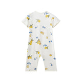 Baby Organic Kimono Bodysuit-Lemon