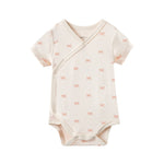 Baby Organic Kimono Short-sleeve Onesie-Bowties