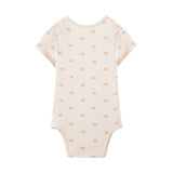 Baby Organic Kimono Short-sleeve Onesie-Bowties