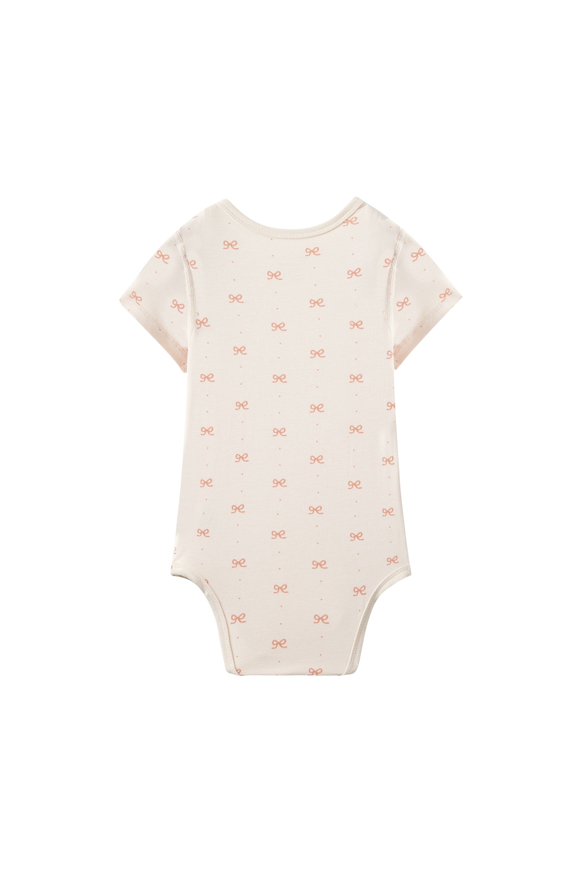 Baby Organic Kimono Short-sleeve Onesie-Bowties