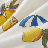 Baby Organic Kimono Short-sleeve Onesie-Lemon
