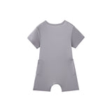 Gray romper on a white background
