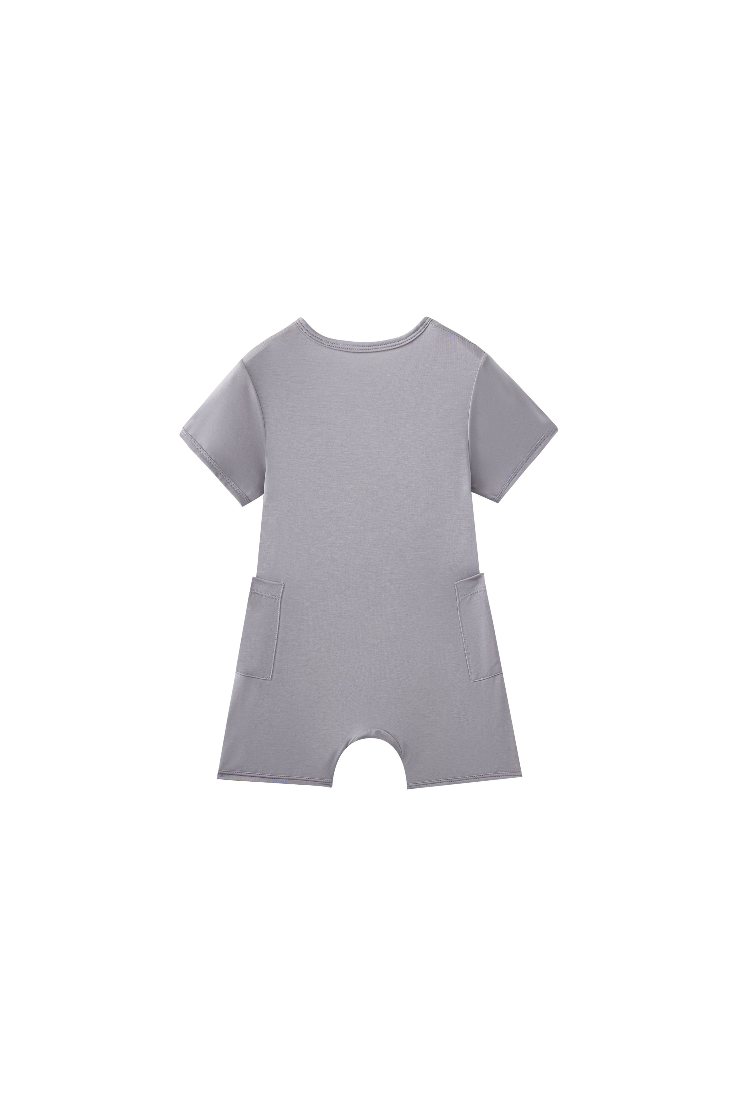 Gray romper on a white background