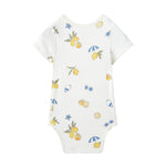 Baby Organic Short-Sleeve Onesie-Lemon