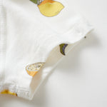 Baby Organic Short-Sleeve Onesie-Lemon