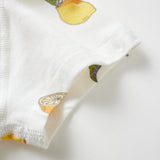 Baby Organic Short-Sleeve Onesie-Lemon