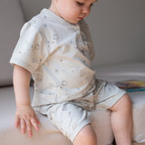 Baby Organic Bamboo Romper-Space