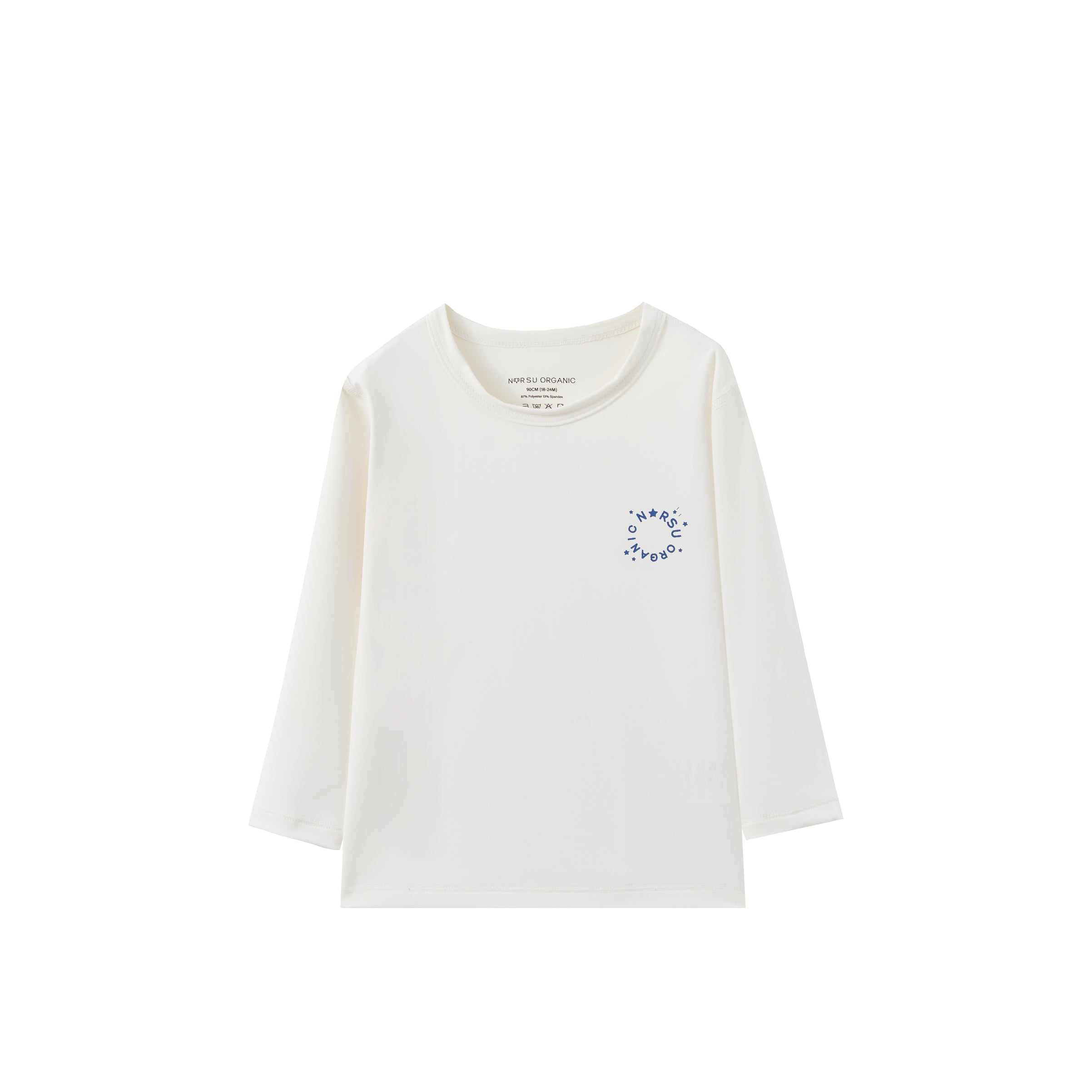 Toddler Dri-FIT Long-sleeve Shirt-White