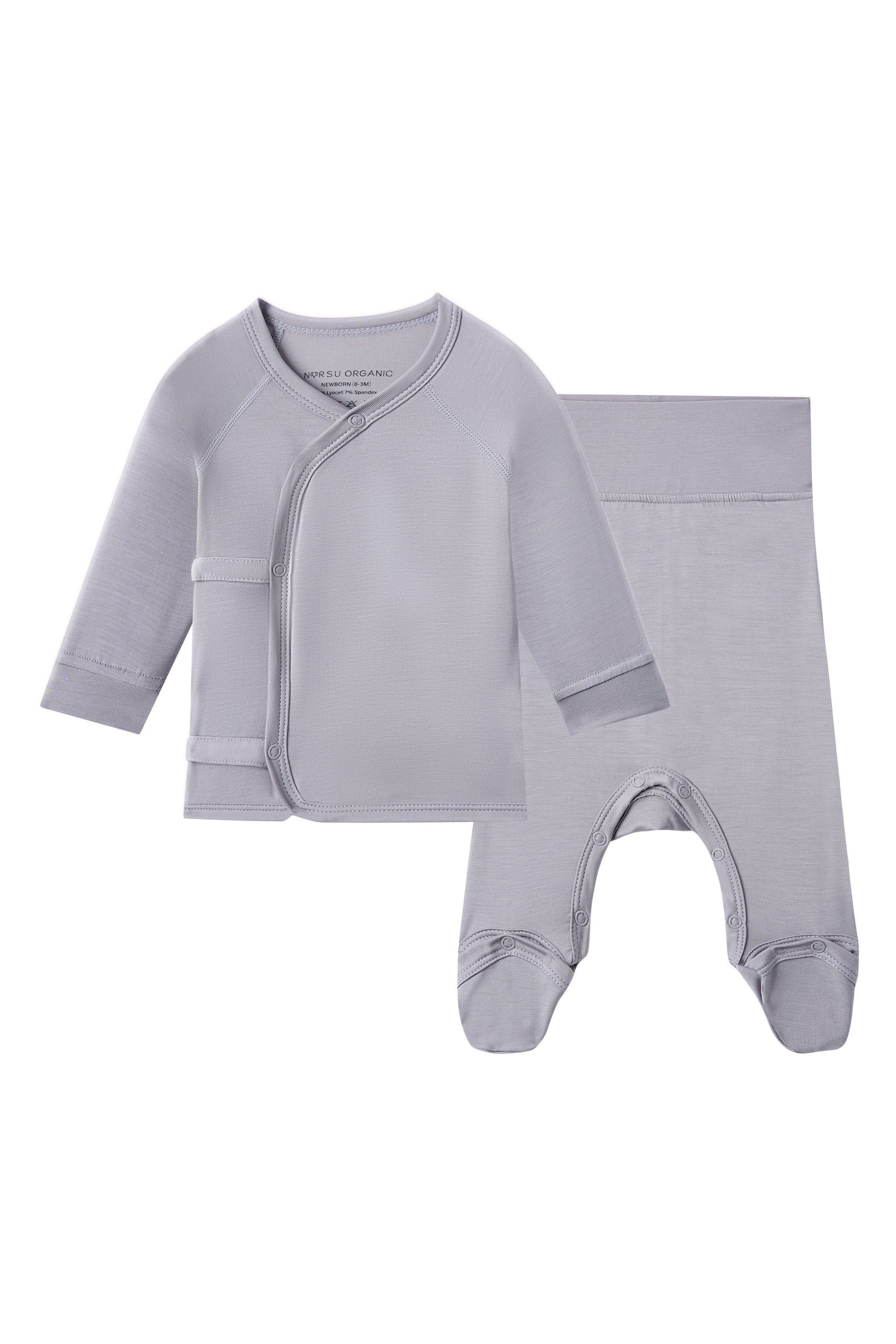 Infant Lycell Kimono Set-Grey