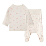 Infant Organic Bamboo Kimono Set-Bowties