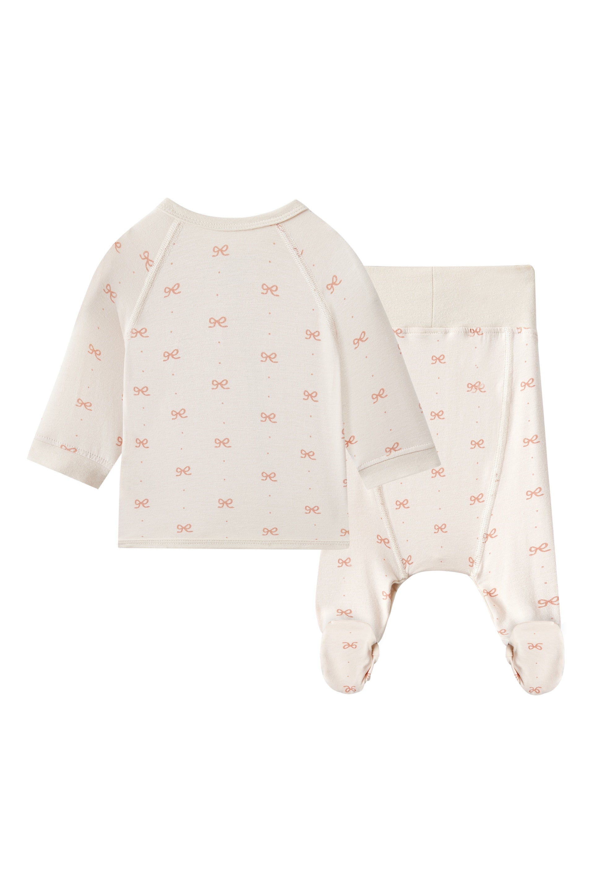 Infant Organic Bamboo Kimono Set-Bowties