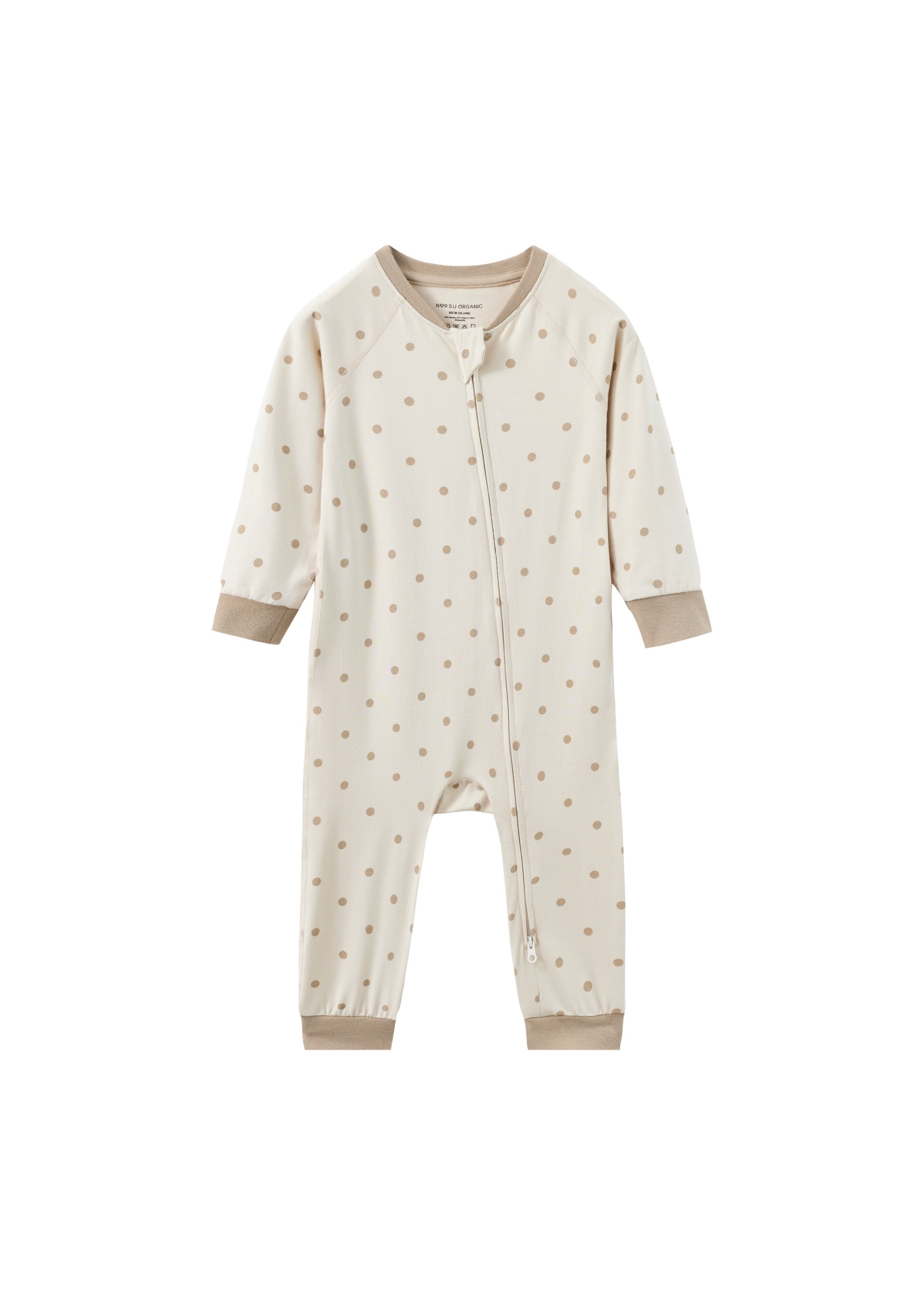 Organic Bamboo Zip-up Sleeper-Dots