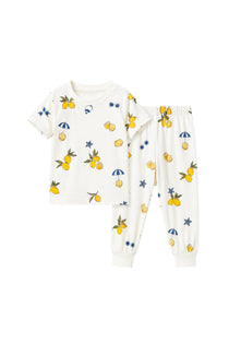 Organic Bamboo Summer Pajama Set-Lemon