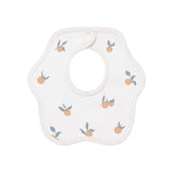 Organic baby bib clementine