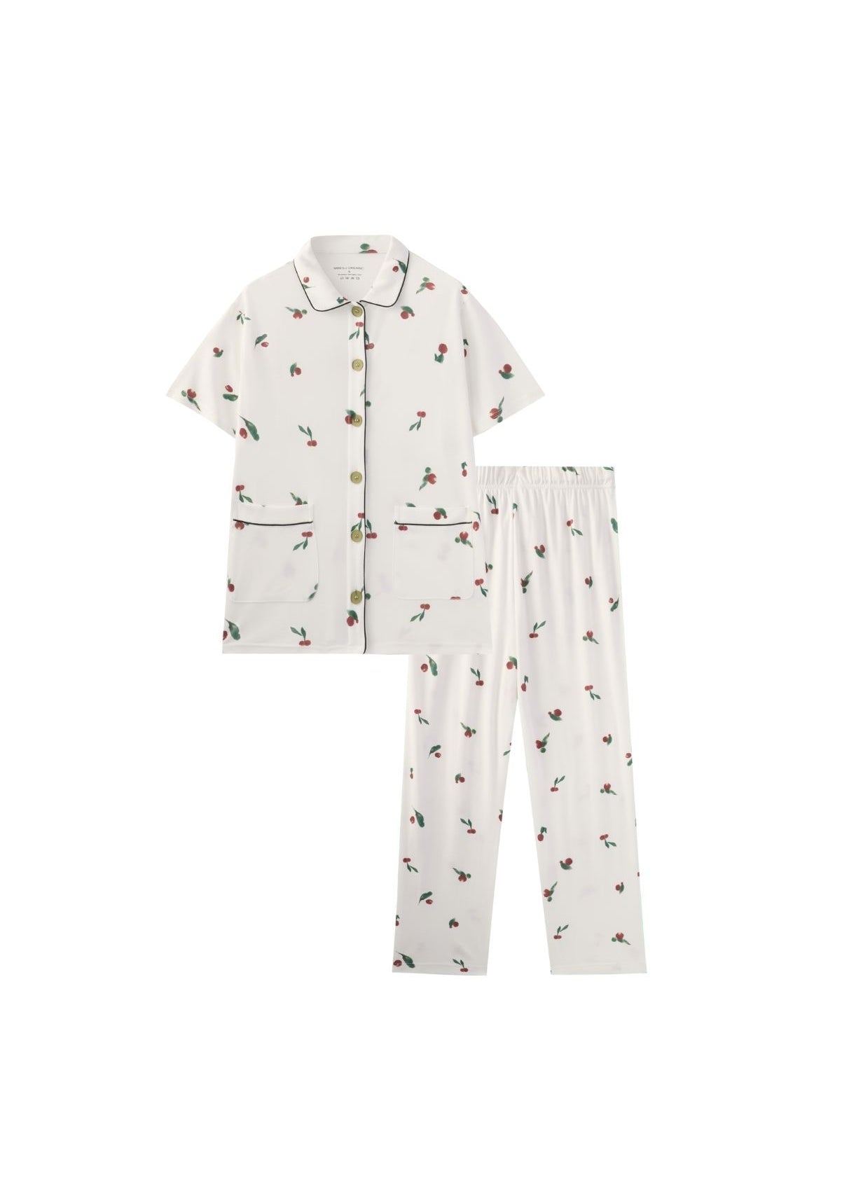 Women Short-sleeve Bamboo PJ Set-Berry Garden