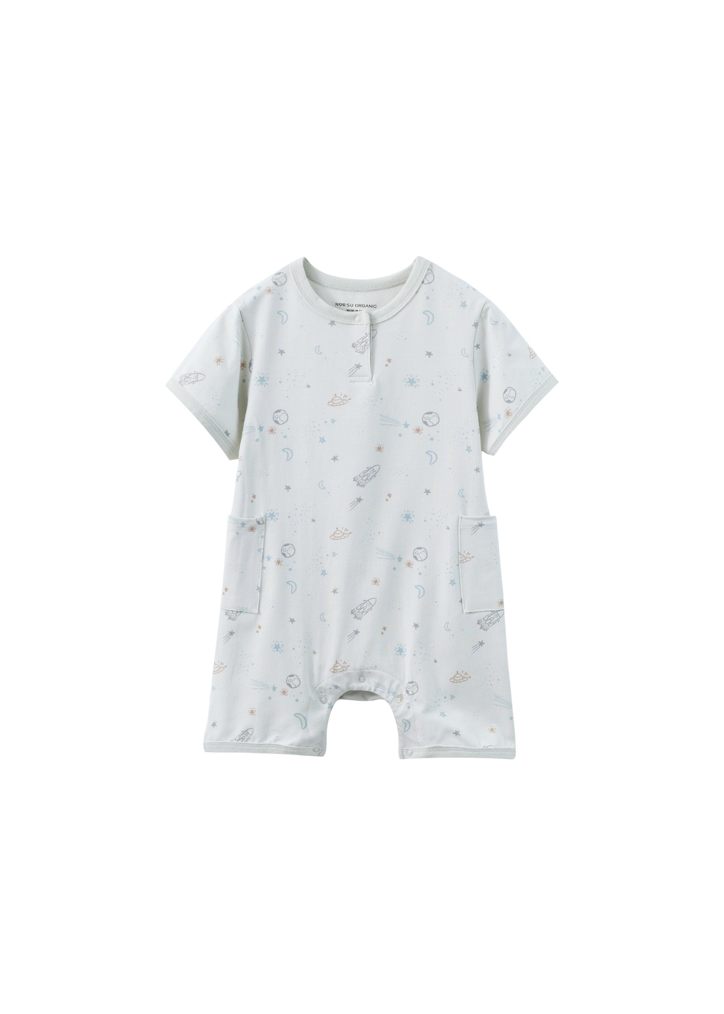 Baby Organic Bamboo Romper-Space