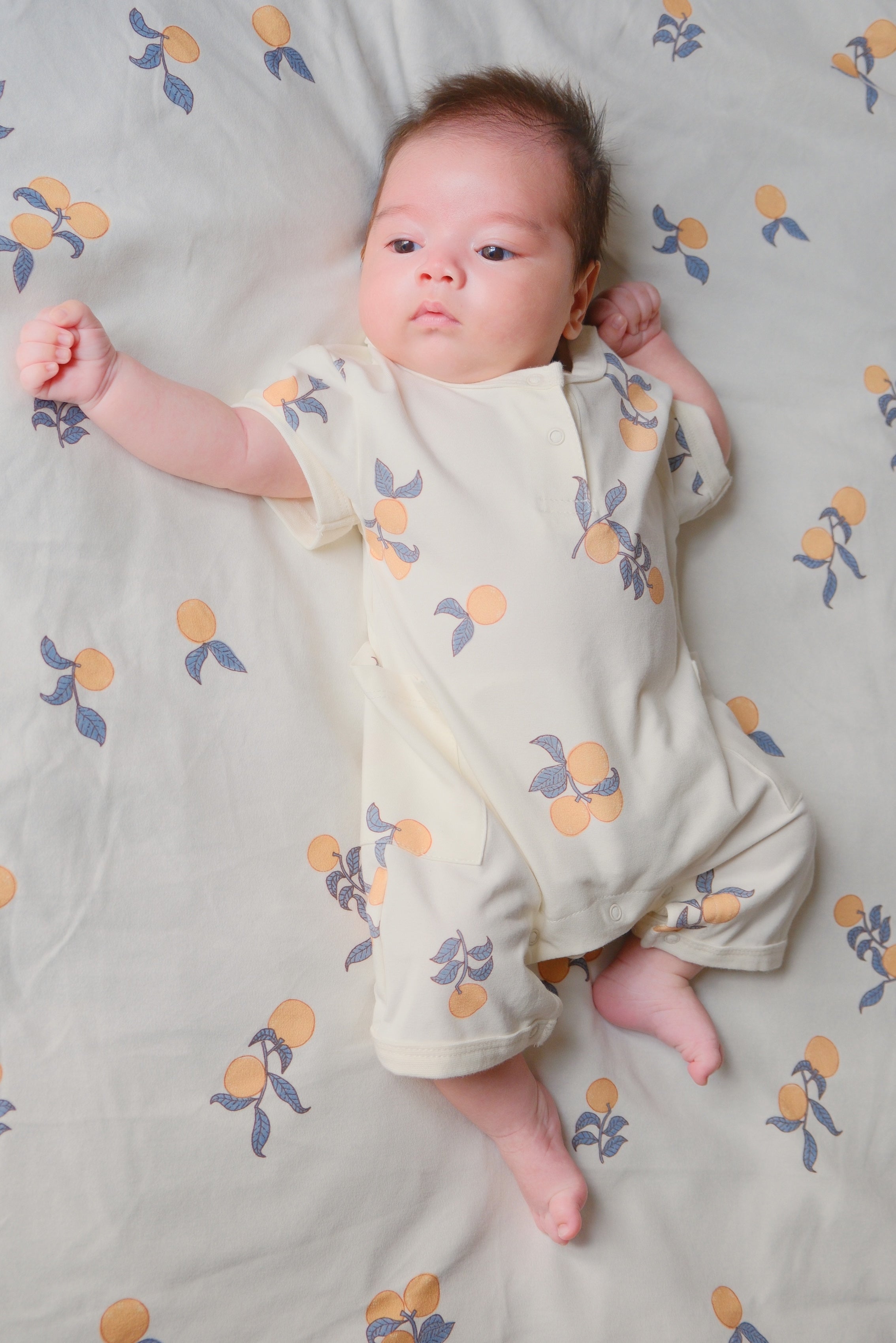 Baby Organic Bamboo Romper-Clementine| Norsu Organic – NORSU-ORGANIC