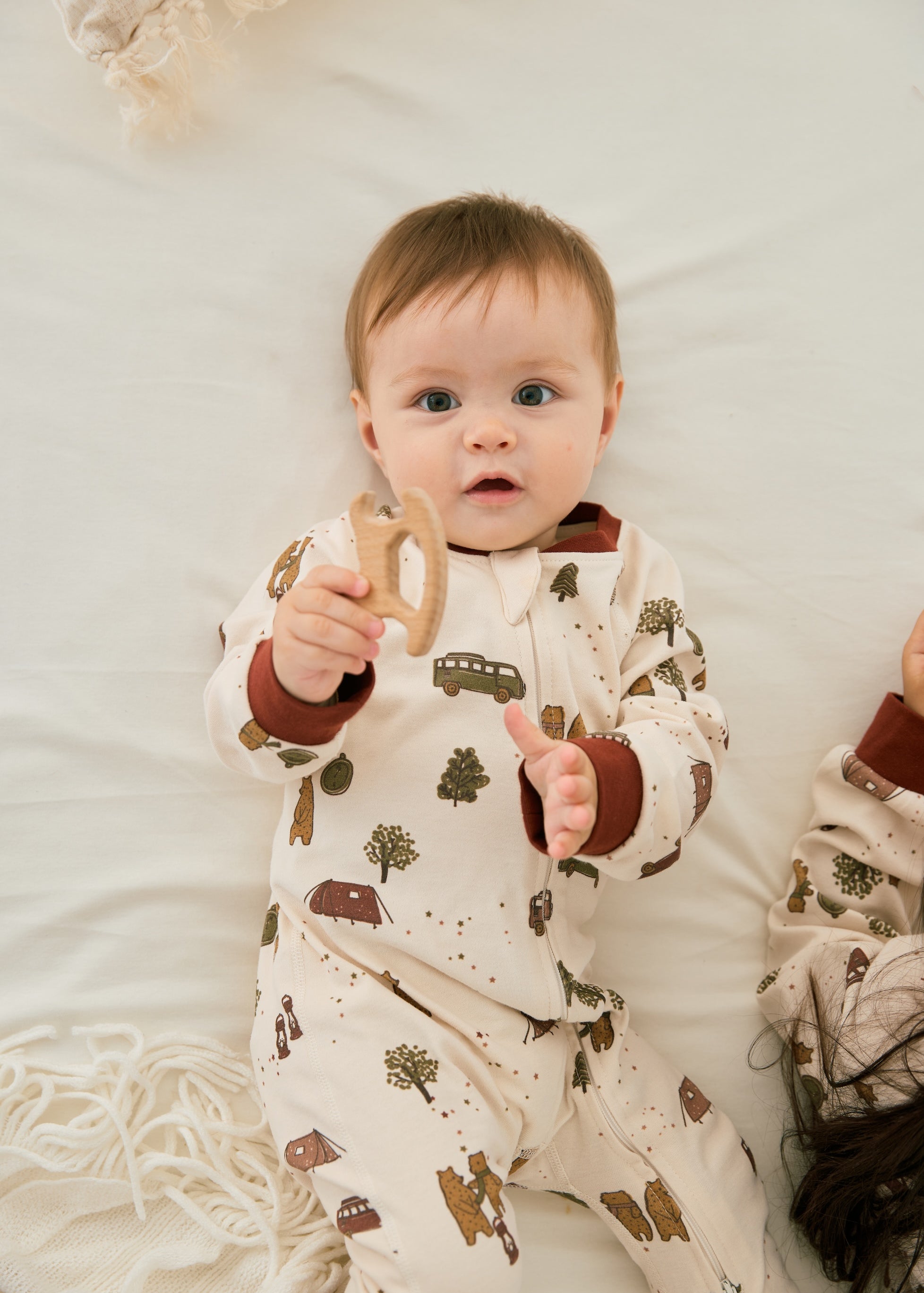 Baby Organic Cotton Zip-up Sleeper-Camping