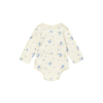 back of Baby Organic Kimono Long-sleeve Onesie-Blueberry