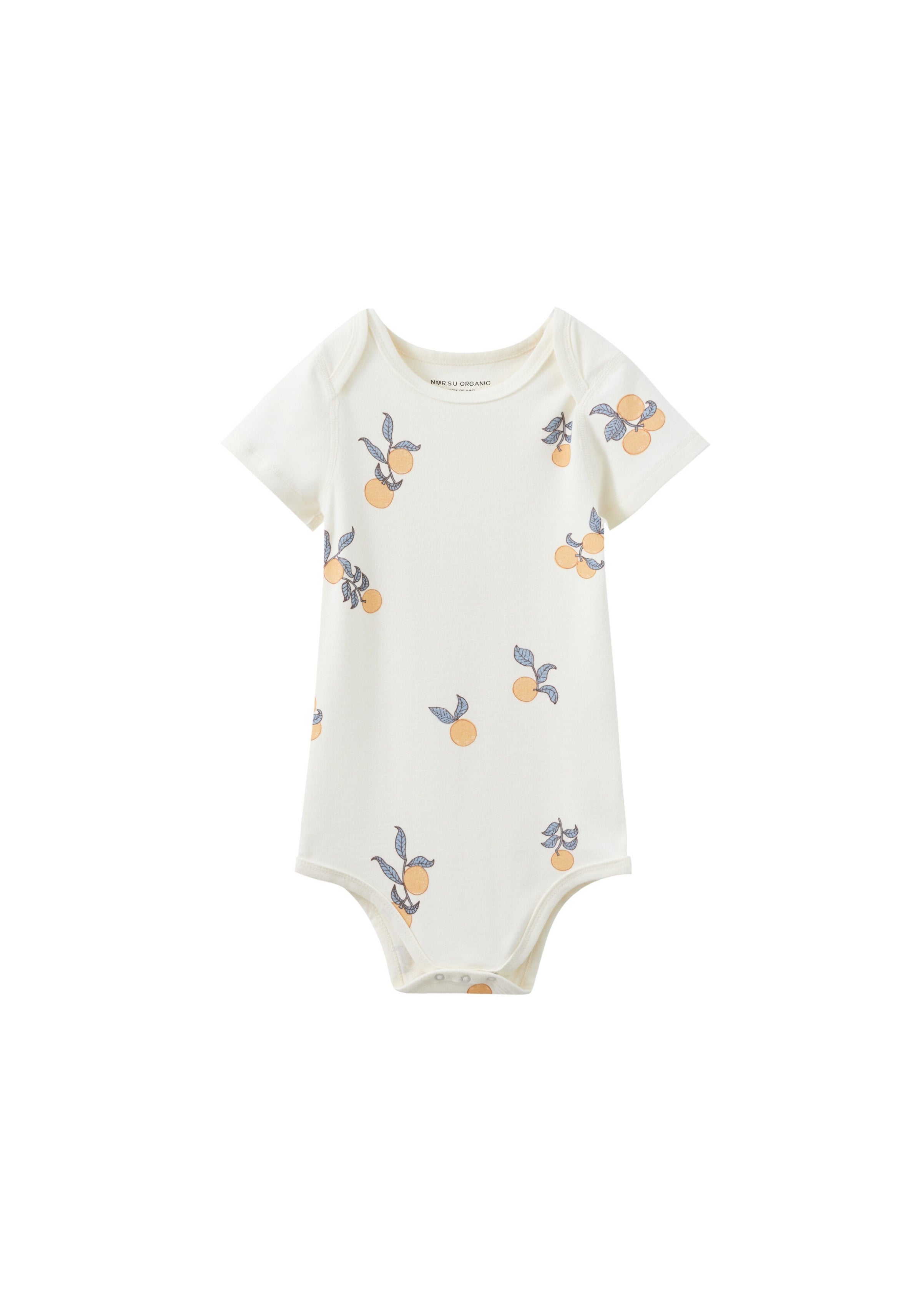 Baby Organic Short-Sleeve Onesie-Clementine