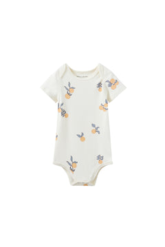 Baby Organic Short-Sleeve Onesie-Clementine