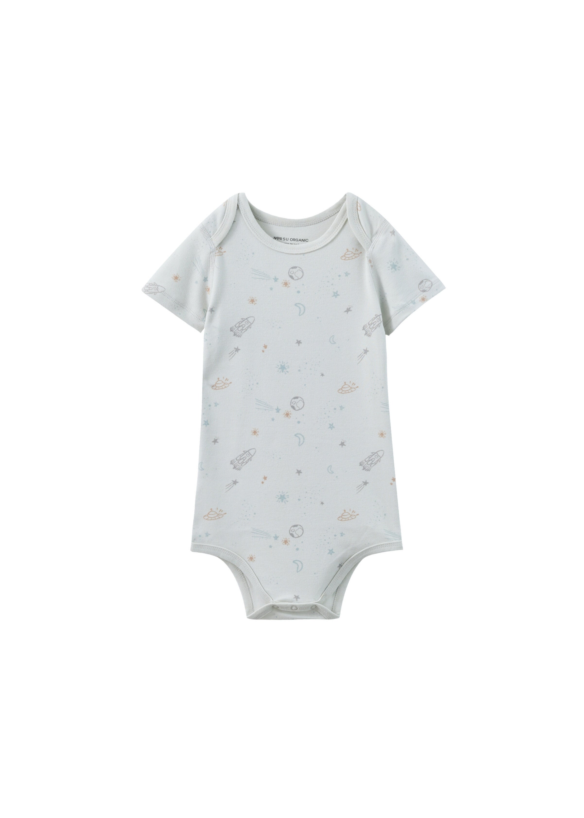 Baby Organic Short-Sleeve Onesie-Space