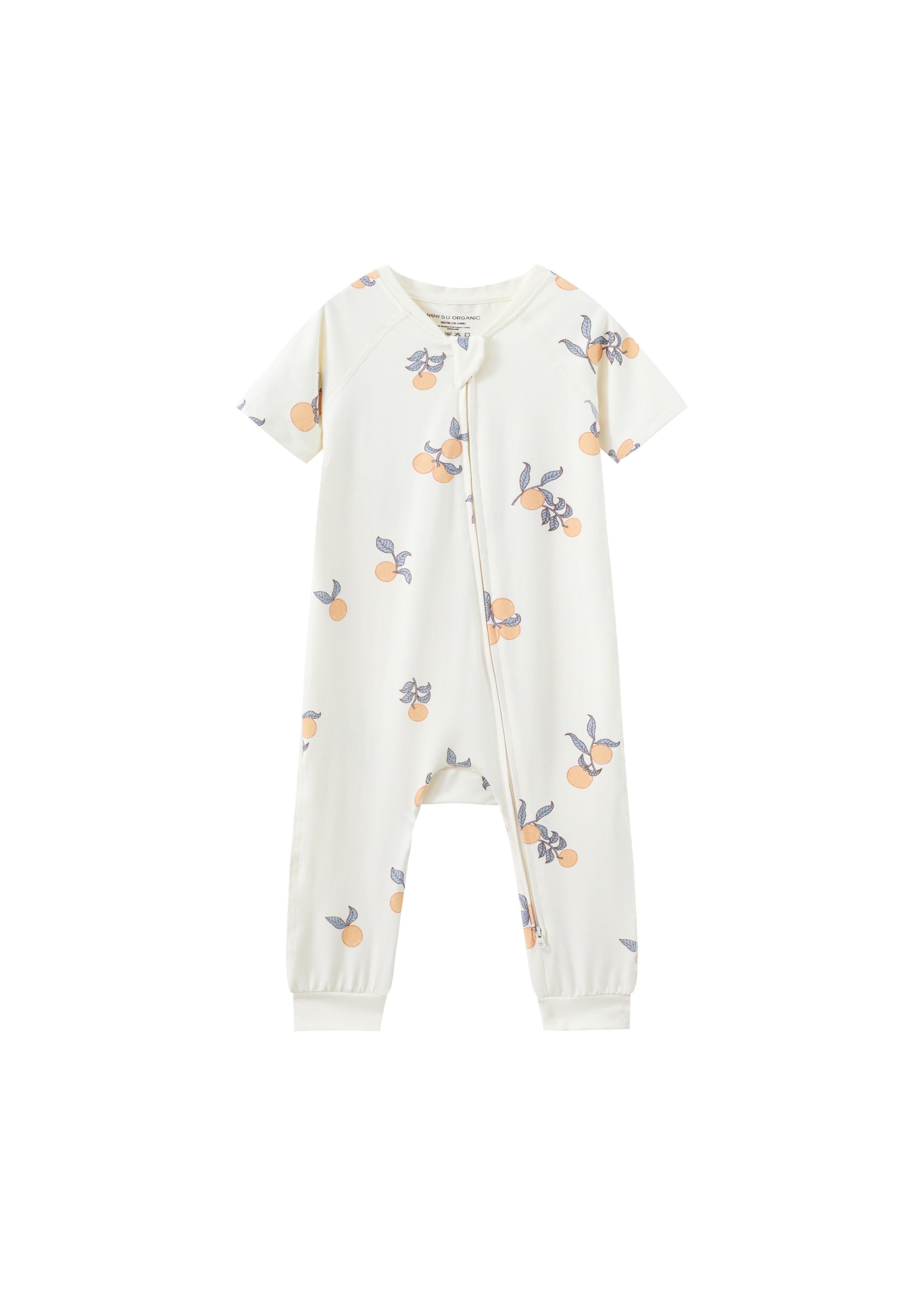 Organic Bamboo Zip-up Sleeper-Clementine