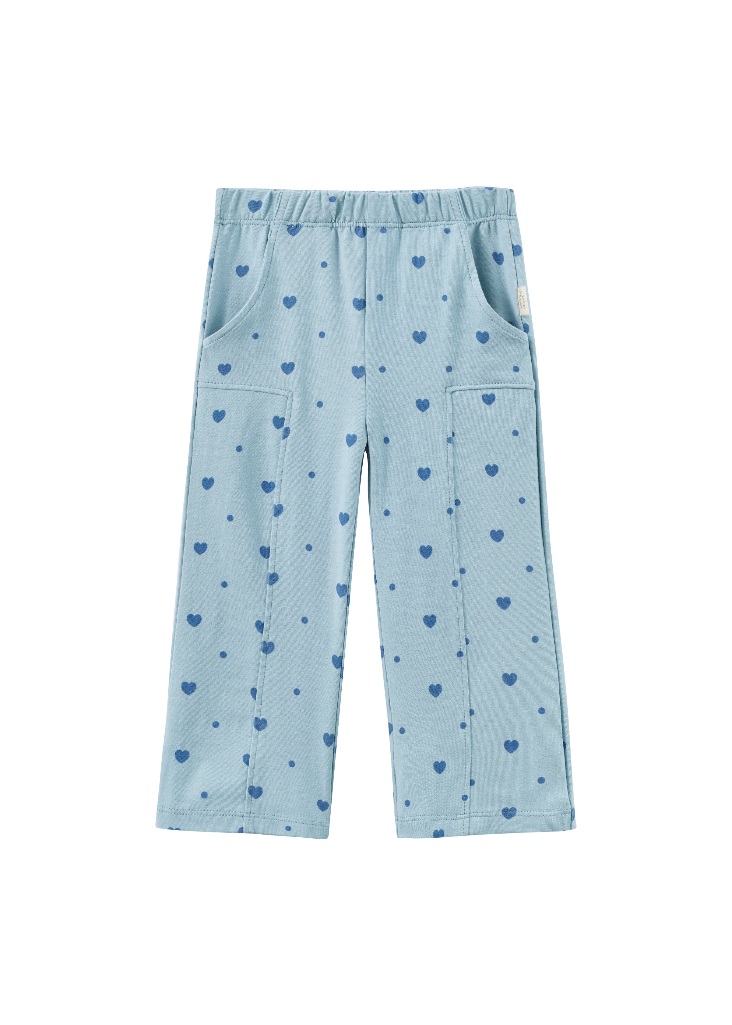 Girl Flare Everyday Pant-Blue Hearts