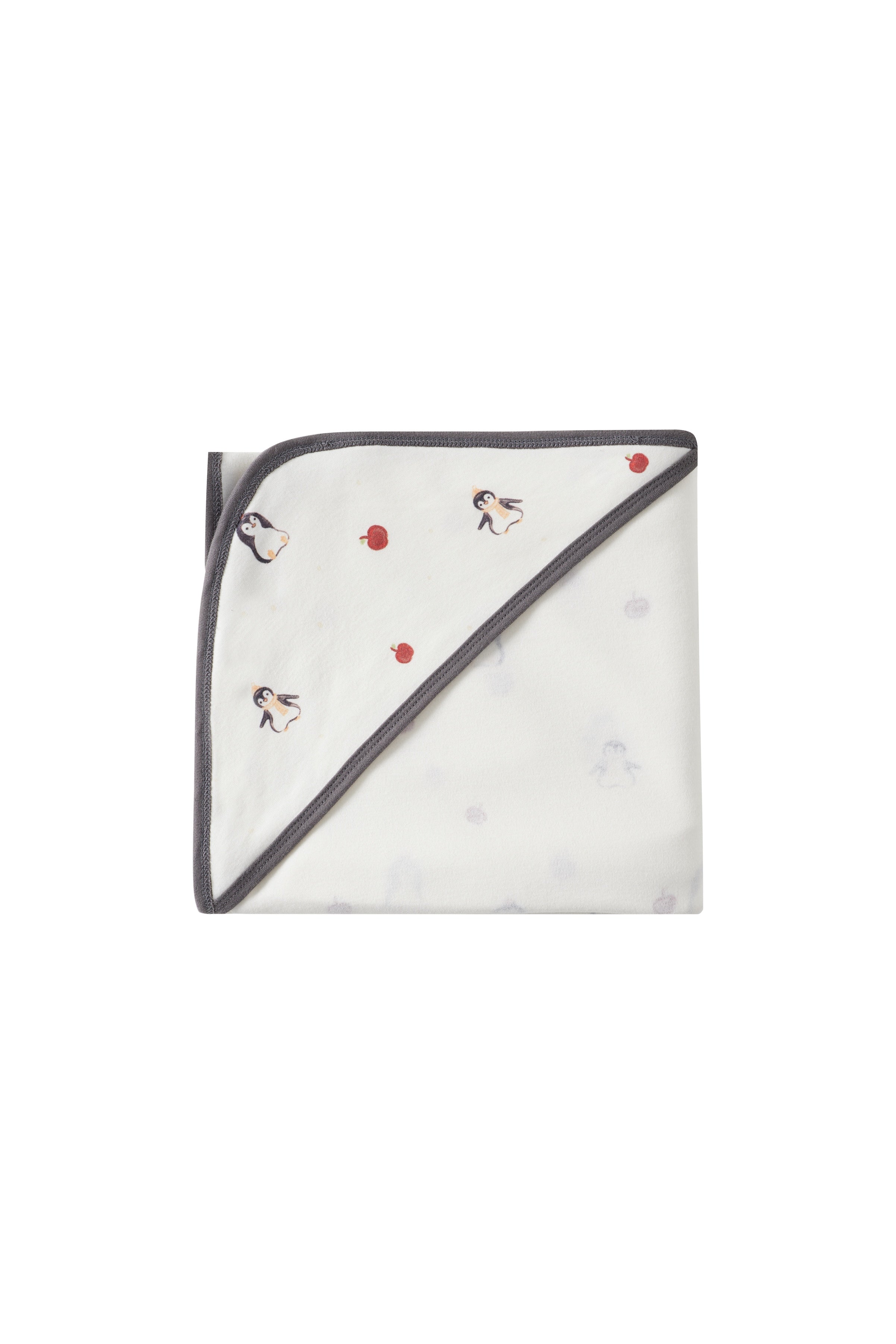 swaddle blanketl with cartoon character pattern on a white background