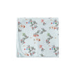 Floral patterned blanket on a white background