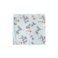 Floral patterned blanket on a white background