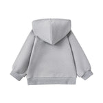 Gray hoodie on a white background