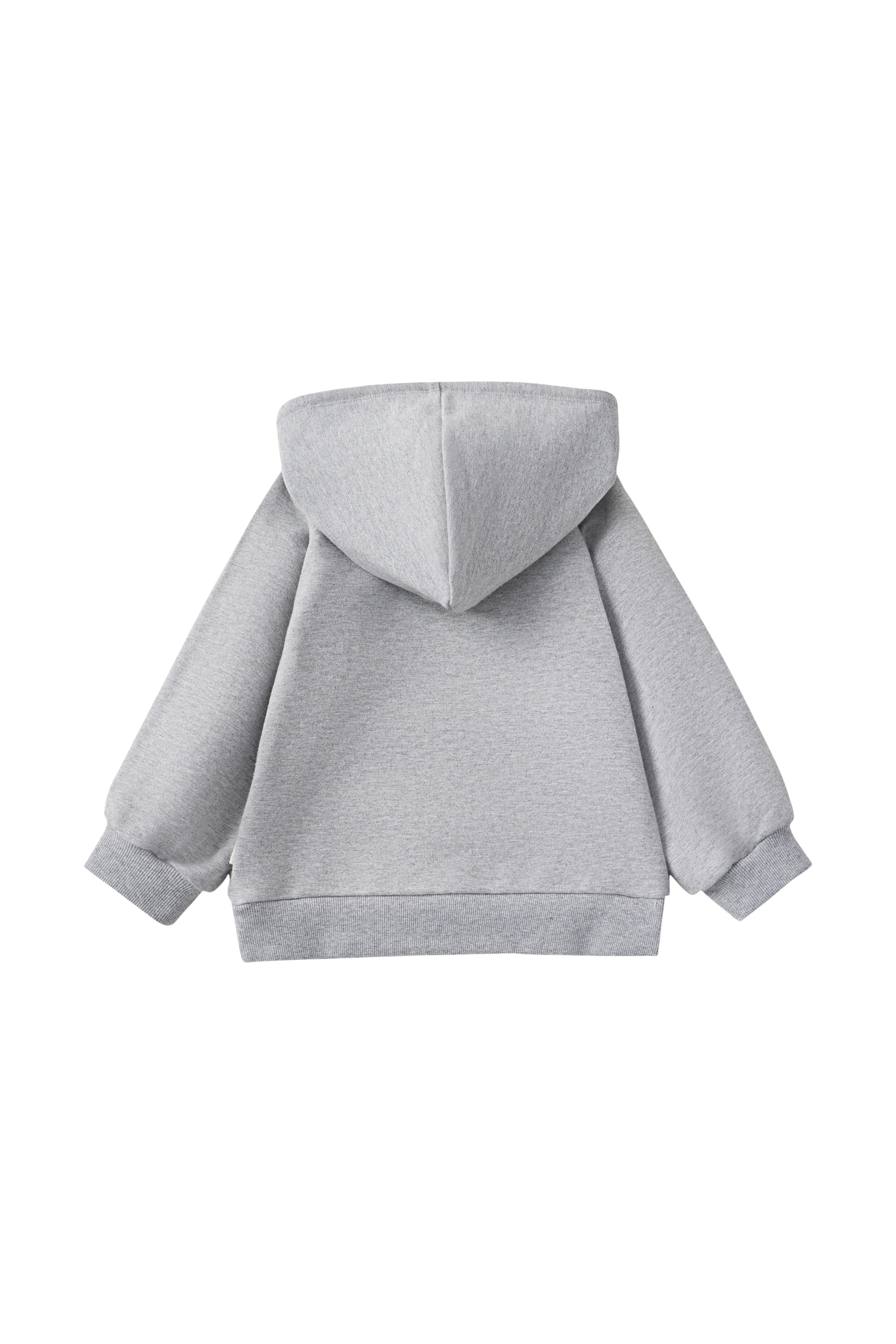 Gray hoodie on a white background