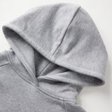 Gray hoodie with tennis racket and ball design on a white background