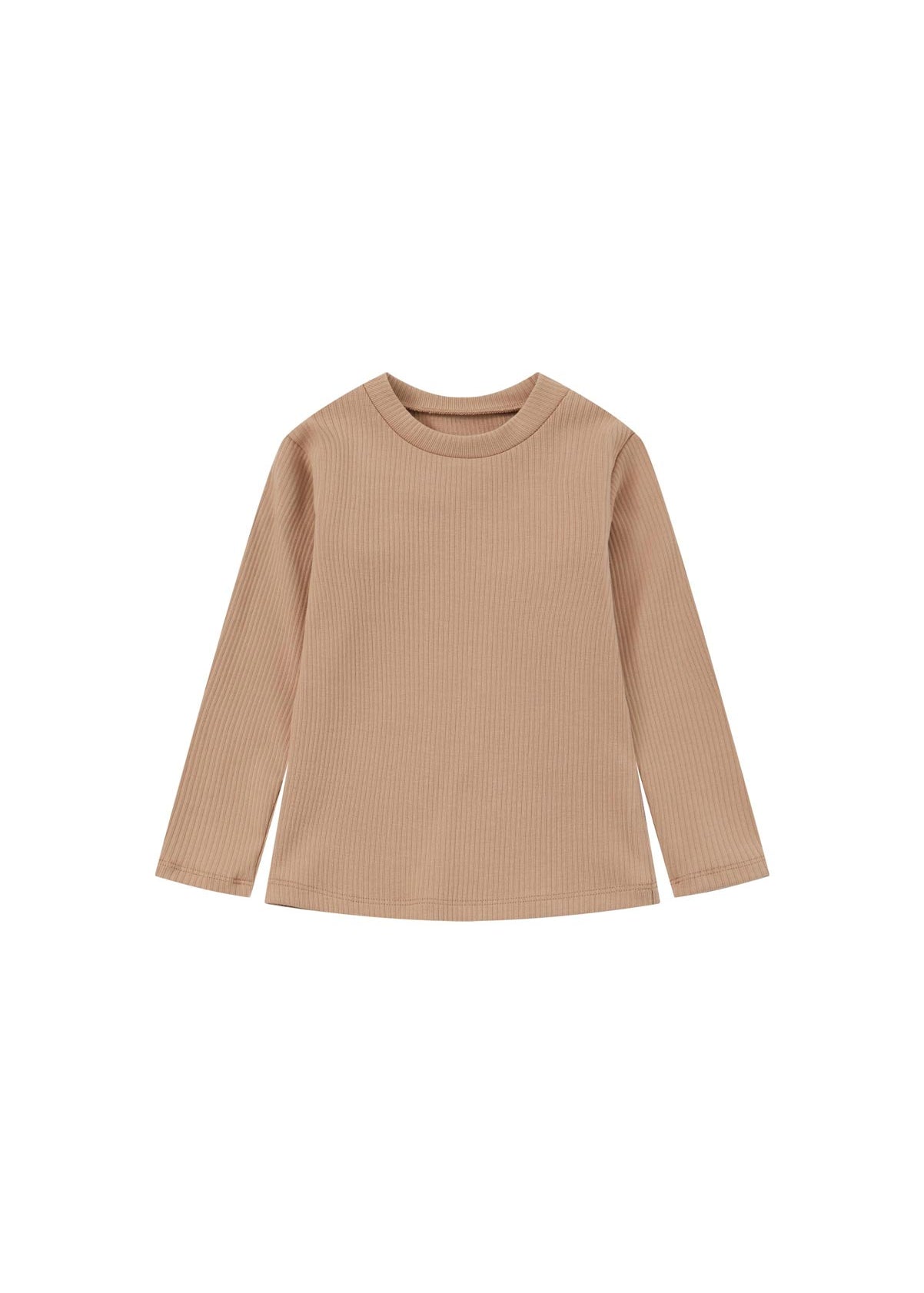 front of Baby&Toddler Organic Modal Basic Top-Light Grey