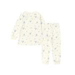 back of Organic Toddler Pajama Set-Blueberry