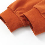 bottom of Organic Toddler Pajama Set-Maple leaf