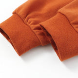 bottom of Organic Toddler Pajama Set-Maple leaf