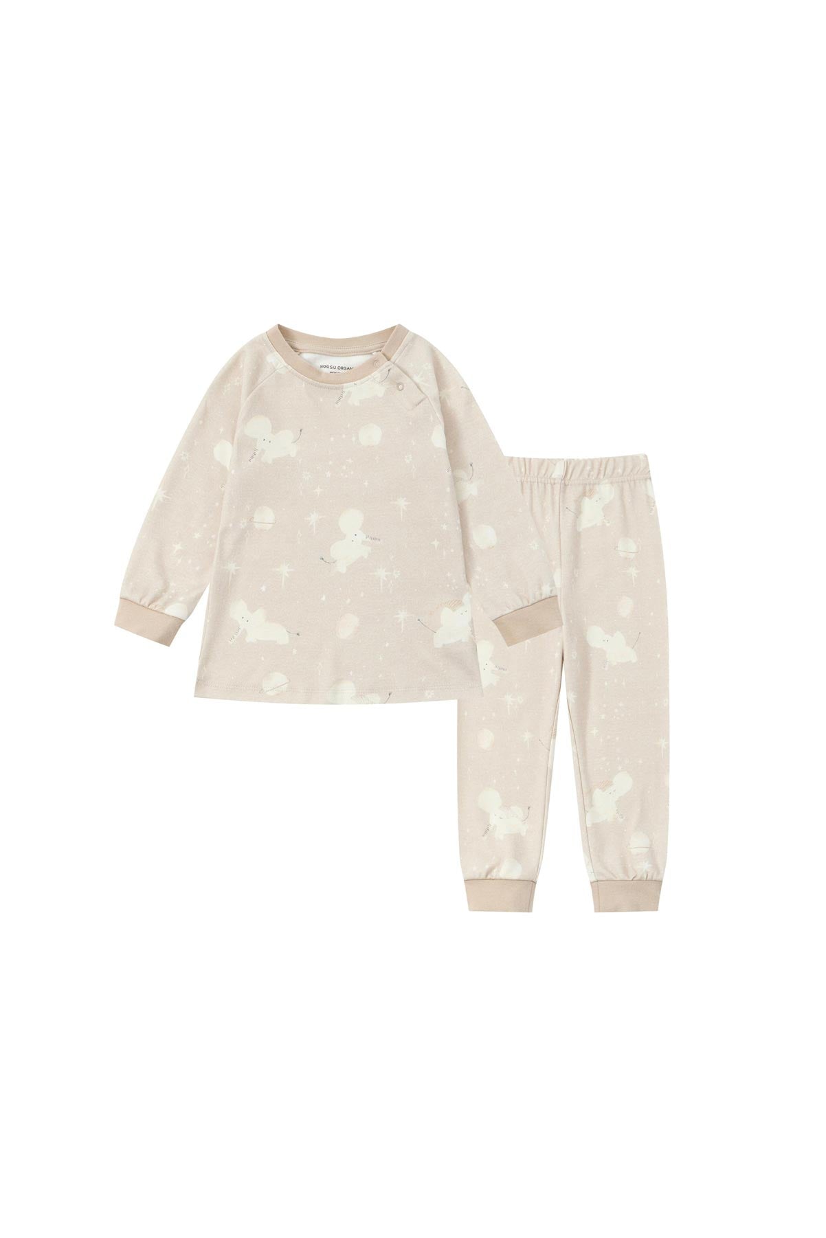 Front of Organic Toddler Pajama Set-Stary