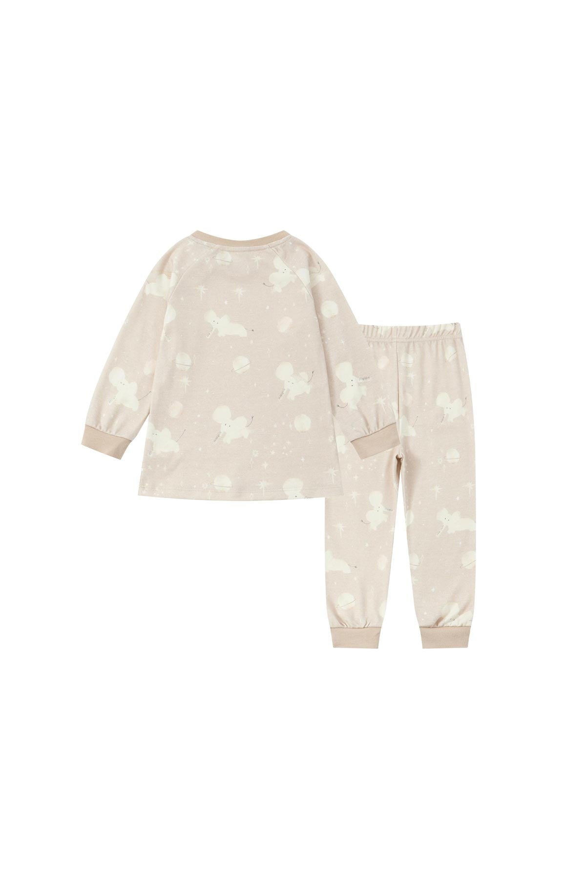 Back of Organic Toddler Pajama Set-Stary