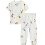 Organic Bamboo Summer Pajama Set-Clementine