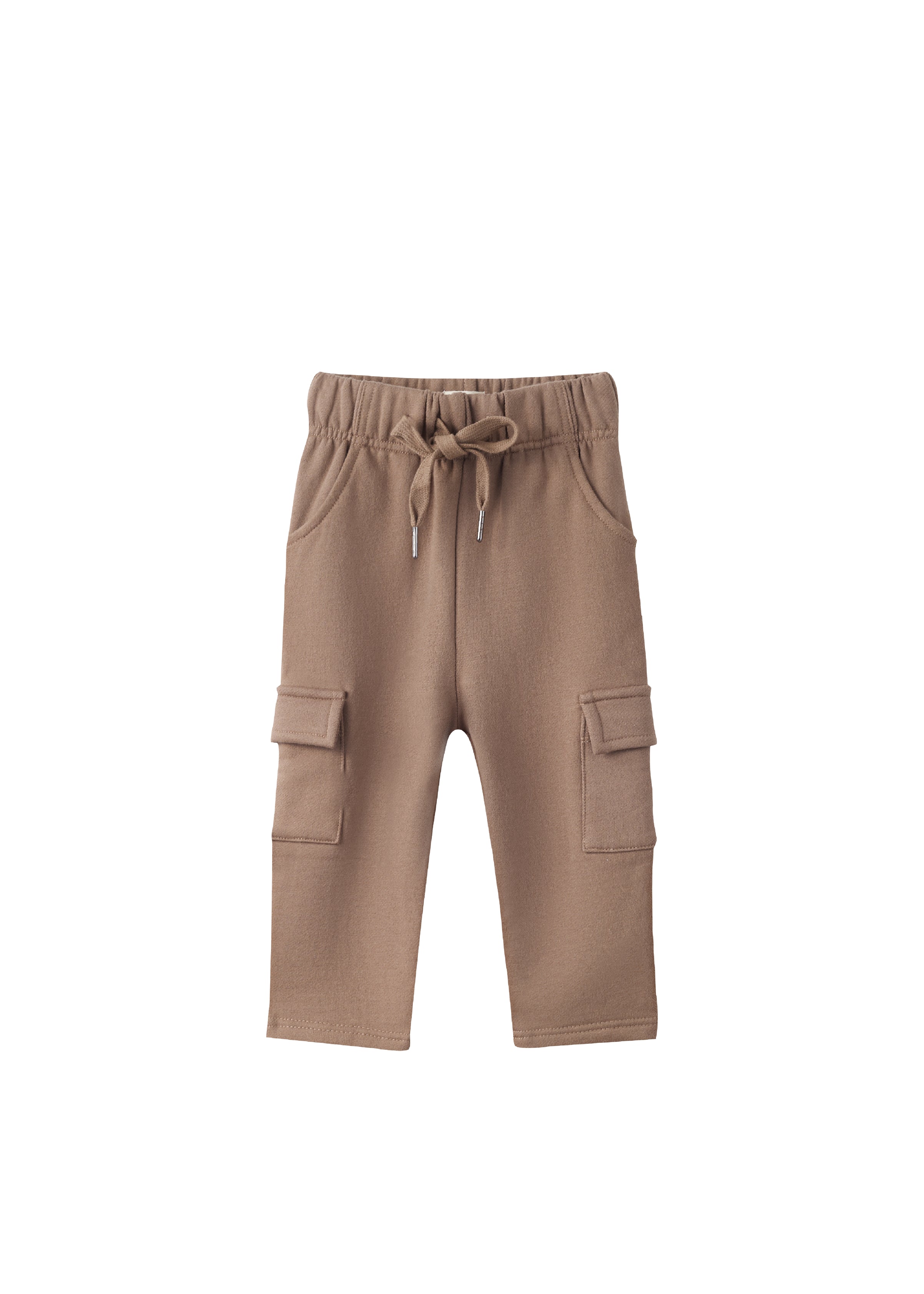 Organic Toddler Cargo Fleece Sweatpants-Patridge