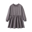 Gray dress with star pattern on a white background