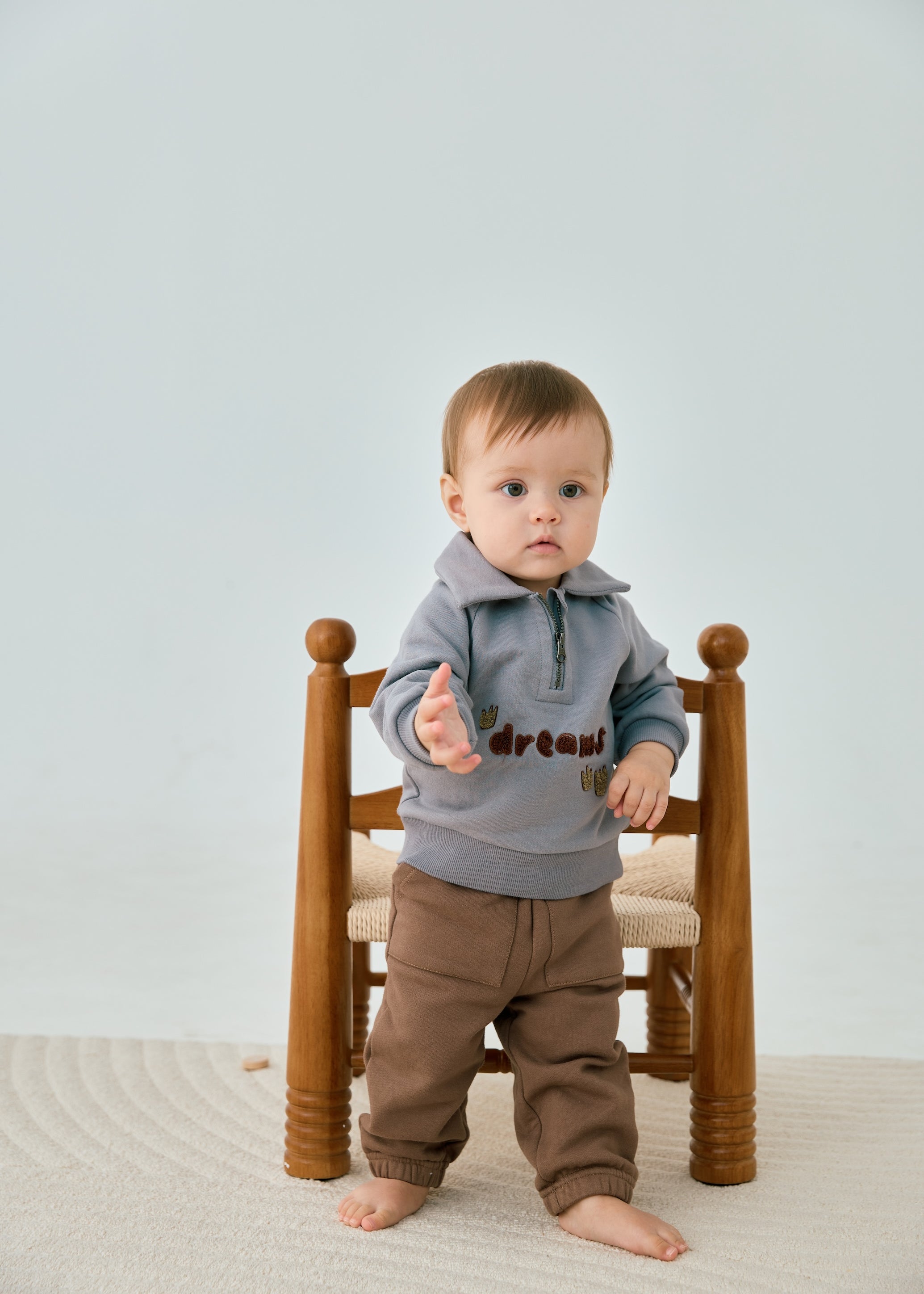 Organic Toddler Fleece Sweatpant-Patridge