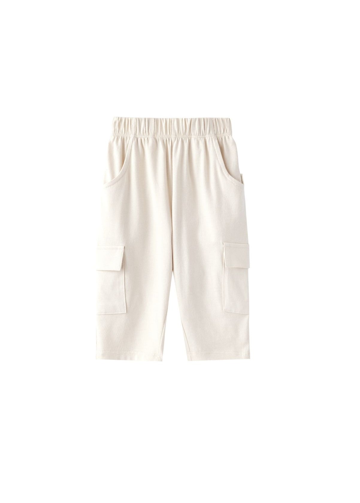 Front of Toddler Organic Cargo Pant-Antique White