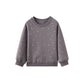 Gray sweatshirt with small white dots on a white background