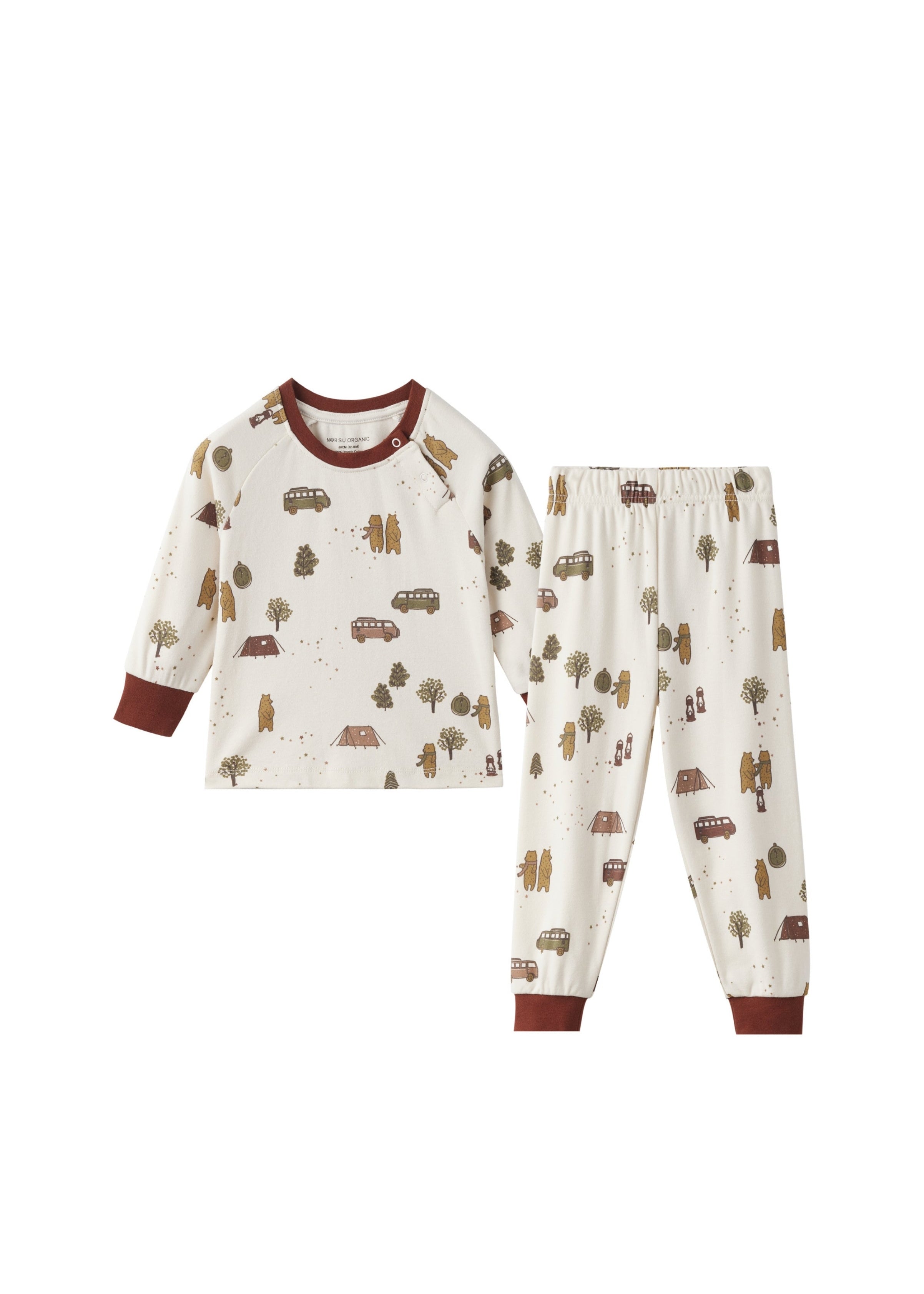 Organic Toddler Pajama Set-Camping