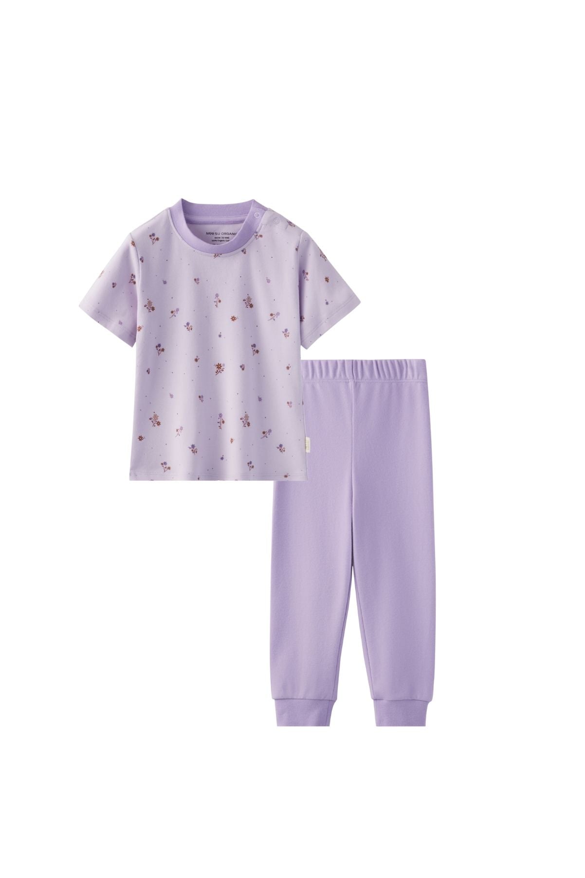 Organic Toddler Pajama Sets-Violet